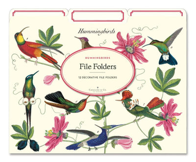 Hummingbirds File Folders - Cavallini - Lemon And Lavender Toronto