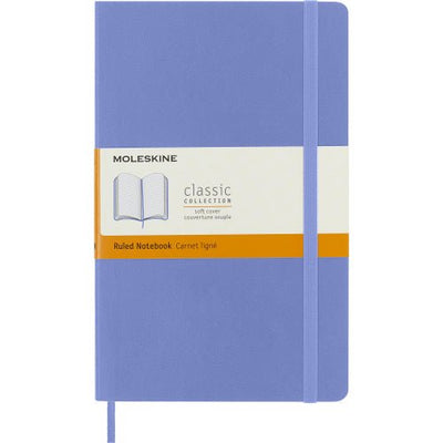 Hydrangea Blue Ruled Notebook Soft Cover - Lemon And Lavender Toronto