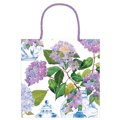 Hydrangeas and Porcelain Small Square Gift - Lemon And Lavender Toronto
