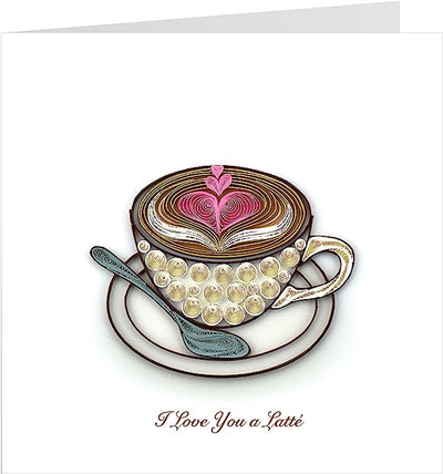 I love you a latte" Card - Lemon And Lavender Toronto