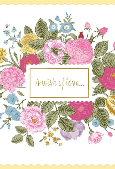 I Love You Floral Anniversary Card - Lemon And Lavender Toronto