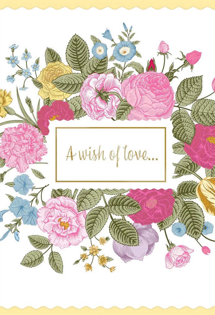 I Love You Floral Anniversary Card - Lemon And Lavender Toronto