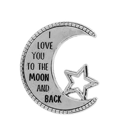 I Love You to the Moon and Back Charm - Lemon And Lavender Toronto