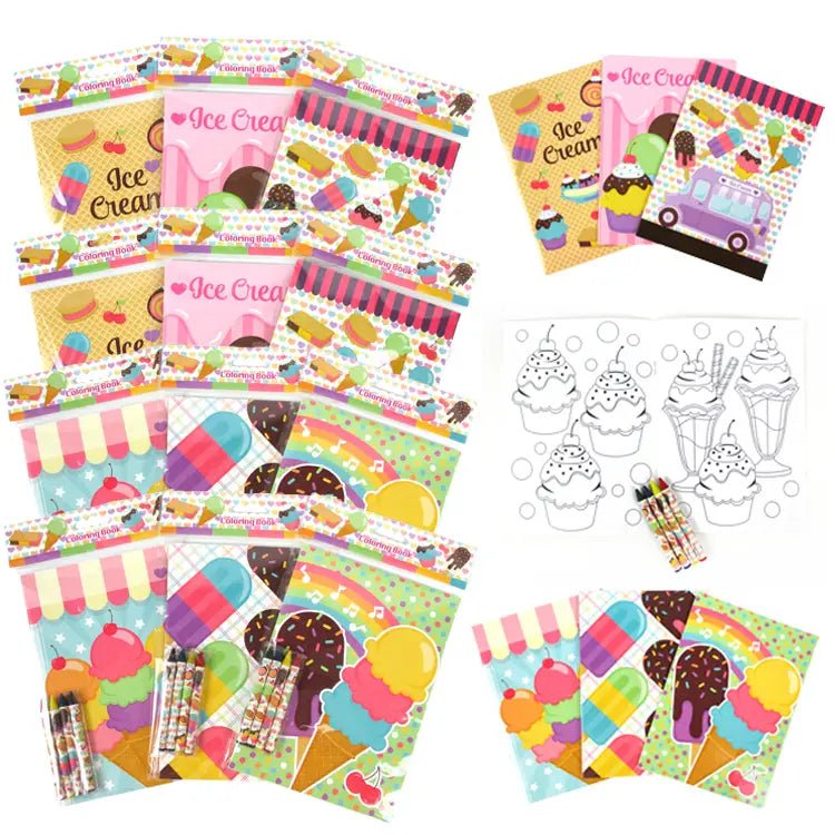 Ice Cream Coloring Book with Crayons - Lemon And Lavender Toronto