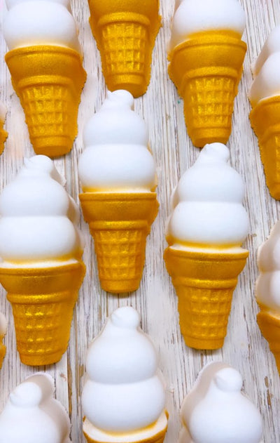 Ice Cream Cone Bath Bomb - Handmade in Canada - Lemon And Lavender Toronto