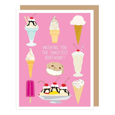 Ice Cream Treats - Birthday Card - Lemon And Lavender Toronto