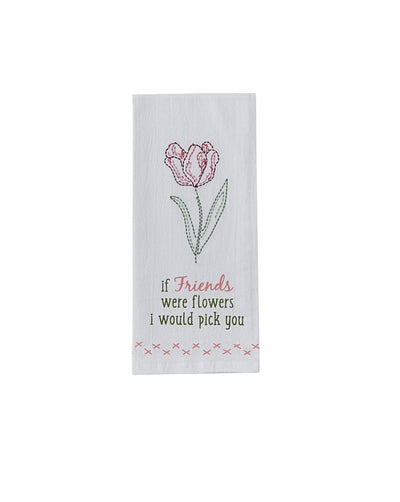 If Friends were Flowers Tea Towel - Lemon And Lavender Toronto