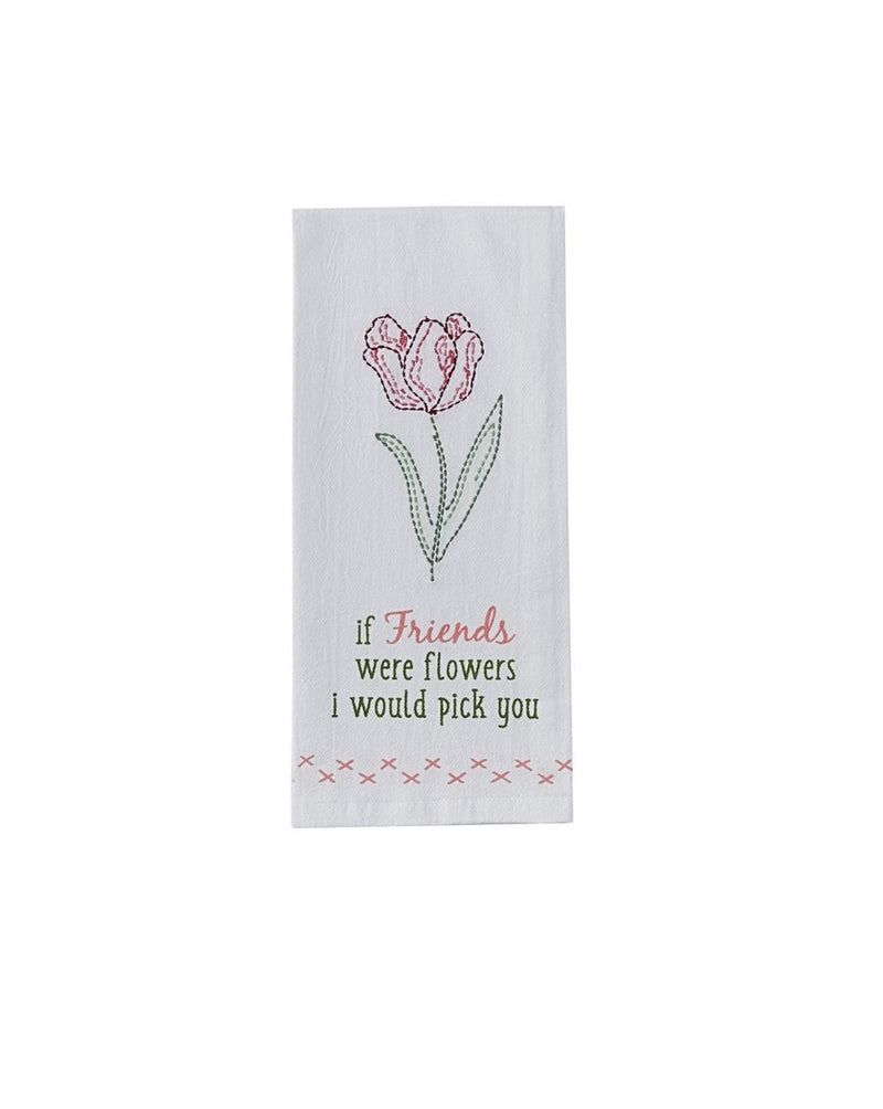 If Friends were Flowers Tea Towel - Lemon And Lavender Toronto