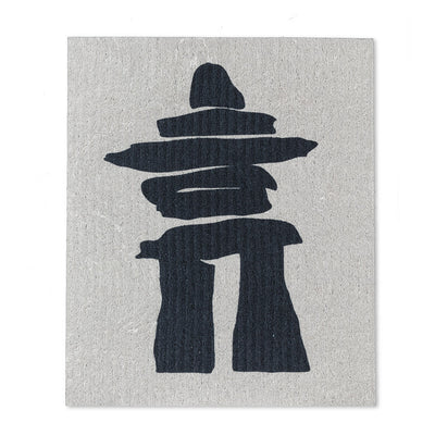 Inukshuk & Maple Leaf Dishcloths. Set of 2 - Lemon And Lavender Toronto