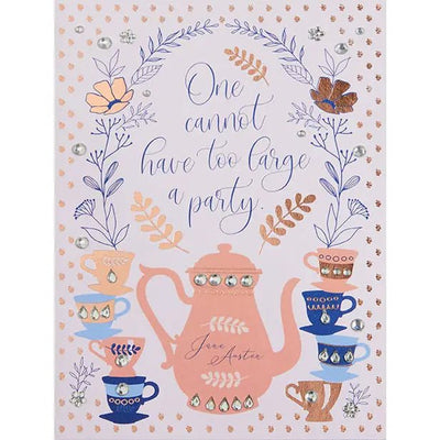Jane Austen Tea Party Birthday Embellished Card - Lemon And Lavender Toronto