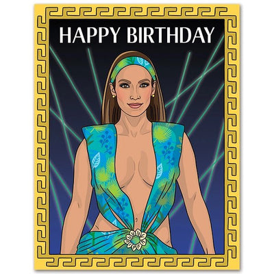 Jennifer Lopez Happy Birthday Card - Lemon And Lavender Toronto