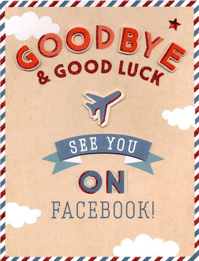 Jumbo Good Bye & Good Luck Card - Lemon And Lavender Toronto