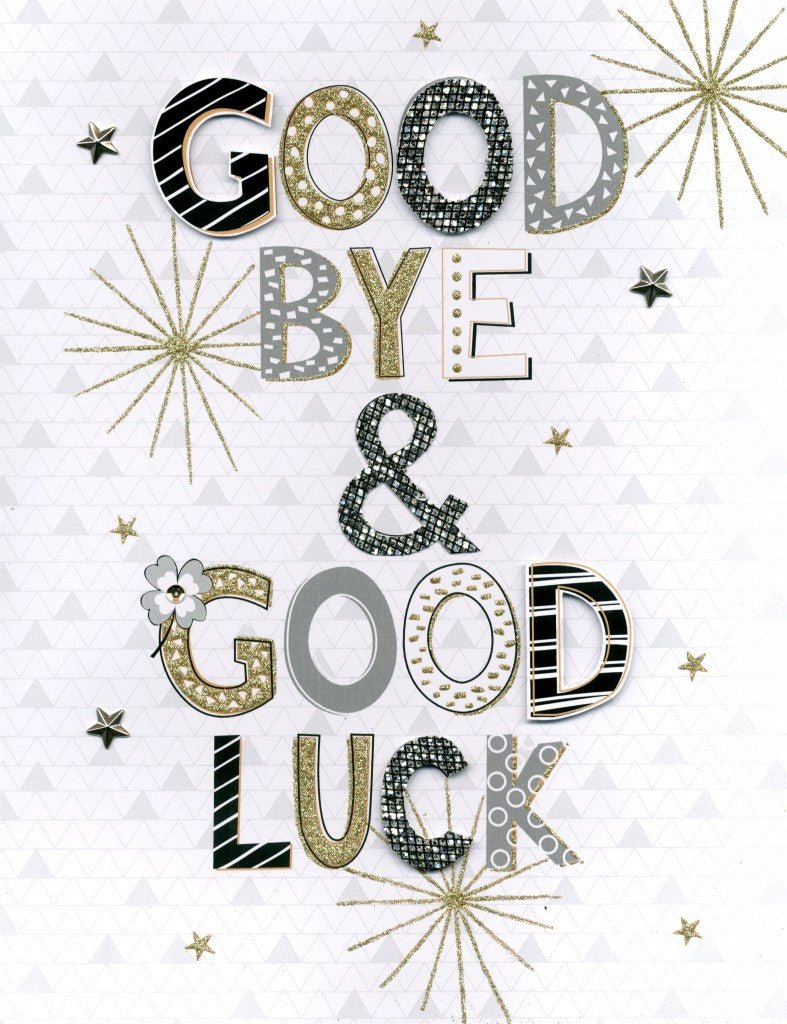 Jumbo Good Bye & Good Luck Card - Lemon And Lavender Toronto