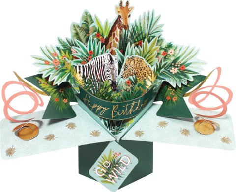 Jungle Animals Pop Up Card - Lemon And Lavender Toronto