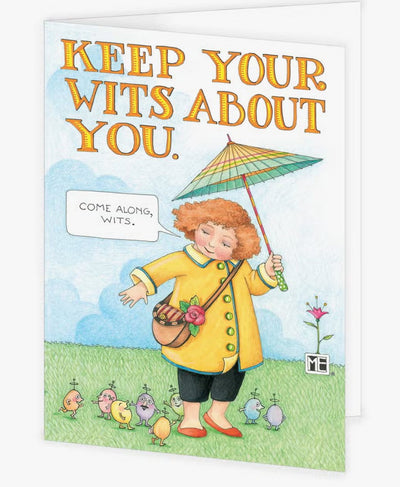 Keep Your Wits About You Greeting Card - Lemon And Lavender Toronto