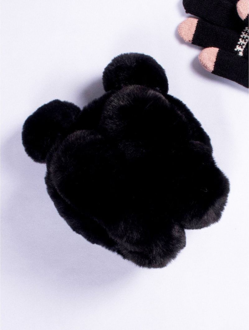 Kids Plush Bear EarMuffs - Lemon And Lavender Toronto