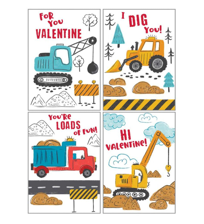 Kids Valentine Pack - Construction Time - Lemon And Lavender Toronto