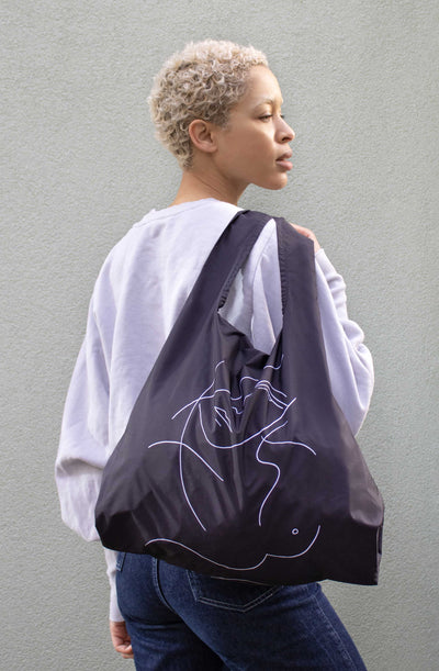 Kit Agar | Elsbeth - Medium Reusable Bag - Lemon And Lavender Toronto