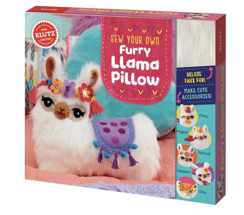 KLUTZ - Sew Your Own Furry Llama Pillow - Lemon And Lavender Toronto