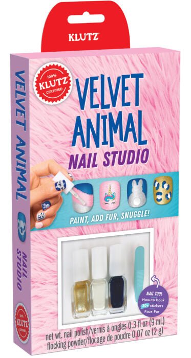 Klutz: Velvet Animal Nail Studio - Lemon And Lavender Toronto