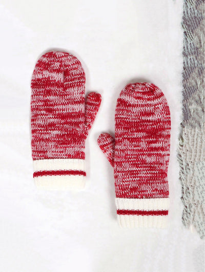 Knitted Double Layer Camp Mittens - Lemon And Lavender Toronto