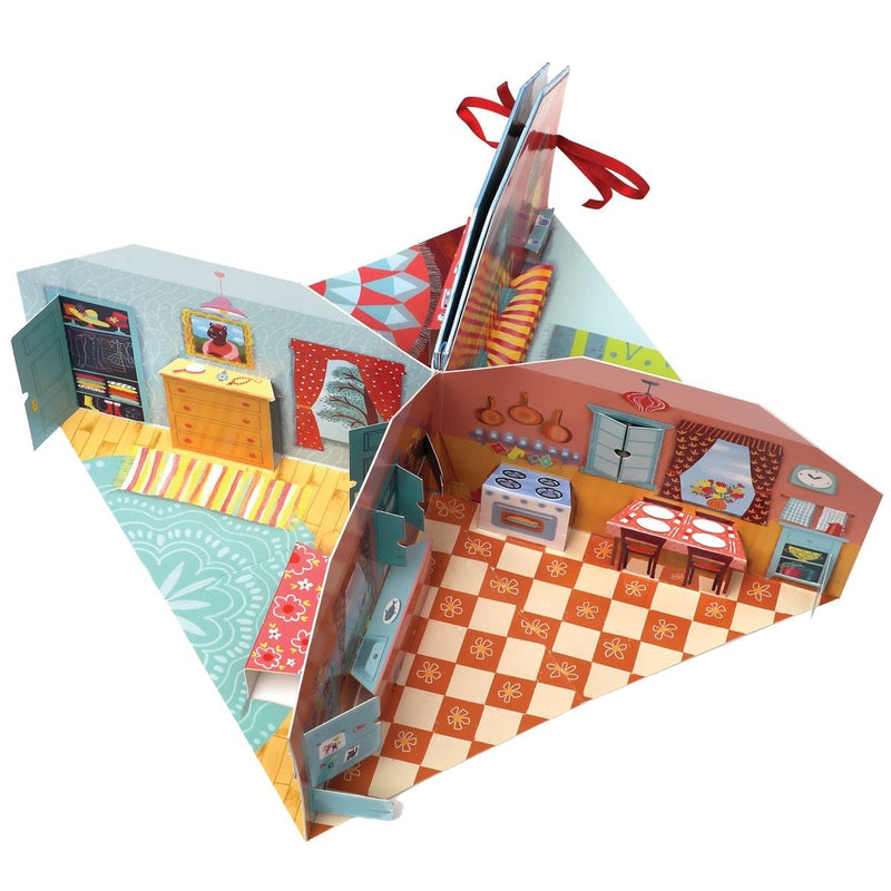 Koala Cozy Cottage Pop-Up Book/Playhouse - Eeboo - Lemon And Lavender Toronto