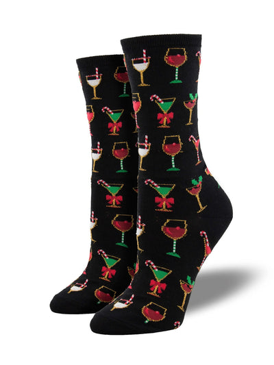 Ladies Christmas Cocktails Socks - Lemon And Lavender Toronto