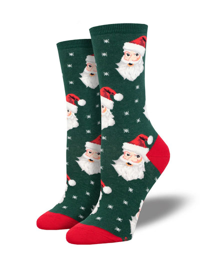 Ladies Christmas Santa Claus Socks - Lemon And Lavender Toronto