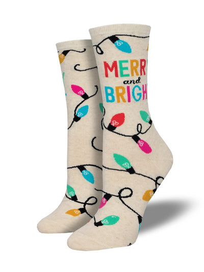 Ladies Merry & Bright Christmas Socks - Lemon And Lavender Toronto
