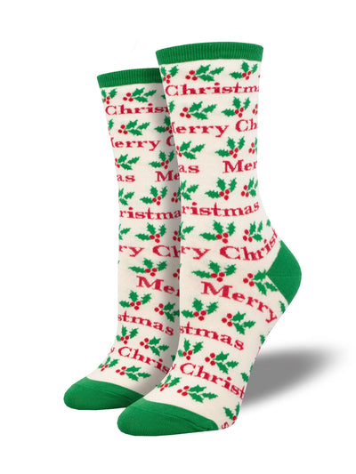 Ladies Merry Christmas Socks - Lemon And Lavender Toronto