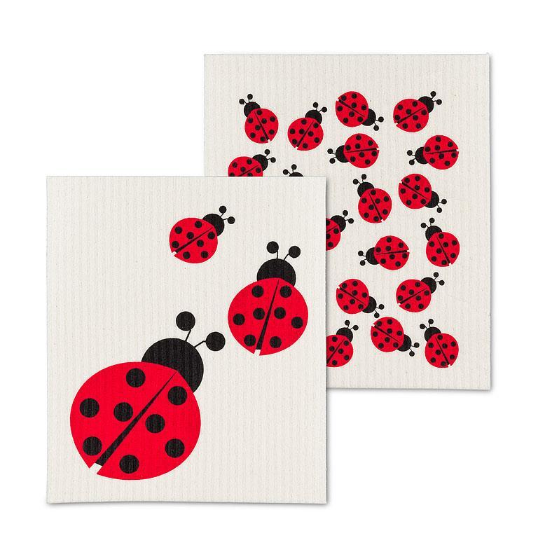 Ladybug- Dishcloths Set of 2 - Lemon And Lavender Toronto