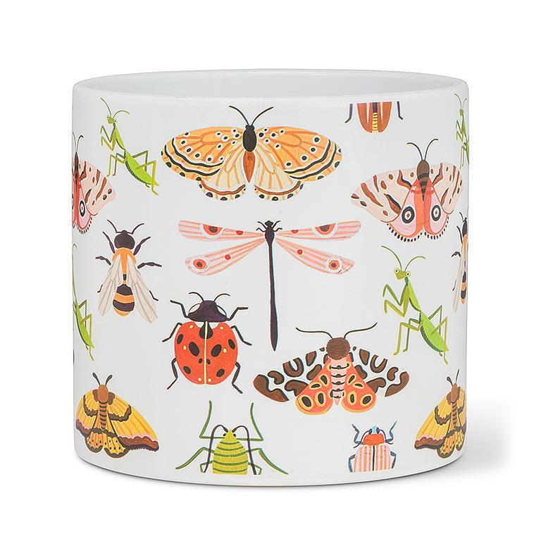 Large Allover Bugs Planter - Lemon And Lavender Toronto