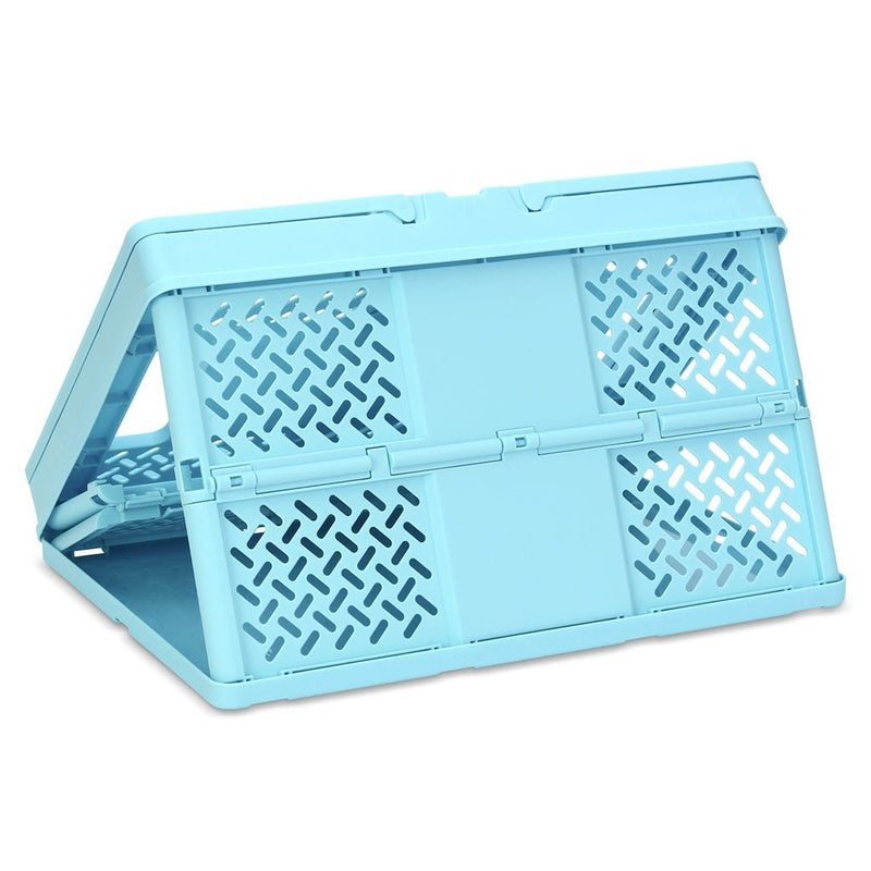 Large Blue Foldable Storage Crate - Lemon And Lavender Toronto