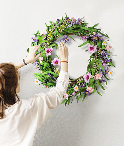 Large Floral Wreath - Lemon And Lavender Toronto