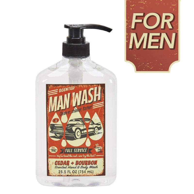 LARGE "Man Wash" Liquid Soap Cedar & Bourbon - Lemon And Lavender Toronto