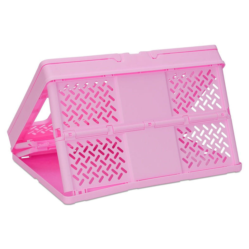 Large Pink Foldable Storage Crate - Lemon And Lavender Toronto