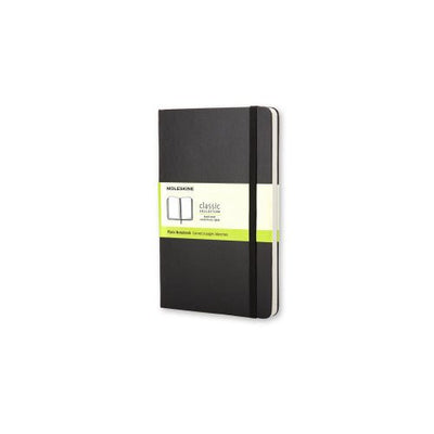 Large Plain Notebook Hard Cover Black - Lemon And Lavender Toronto