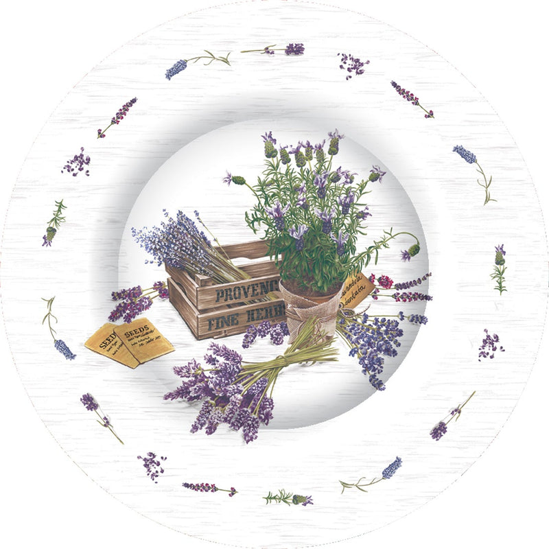 Large Provence Paper Plates - Lemon And Lavender Toronto