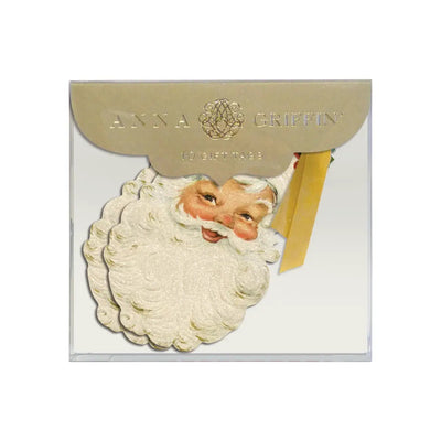 Large Vintage Santa Gift Tags - 10 Pack - Lemon And Lavender Toronto