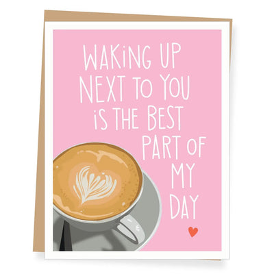 Latte Heart Love Card Valentines Card - Lemon And Lavender Toronto