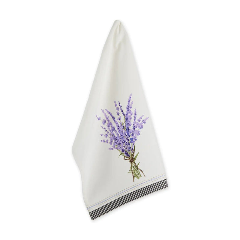 Lavender Bouquet Embellished Dishtowel - Lemon And Lavender Toronto