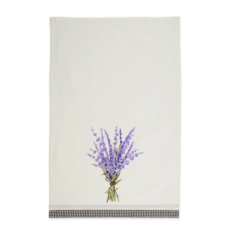 Lavender Bouquet Embellished Dishtowel - Lemon And Lavender Toronto