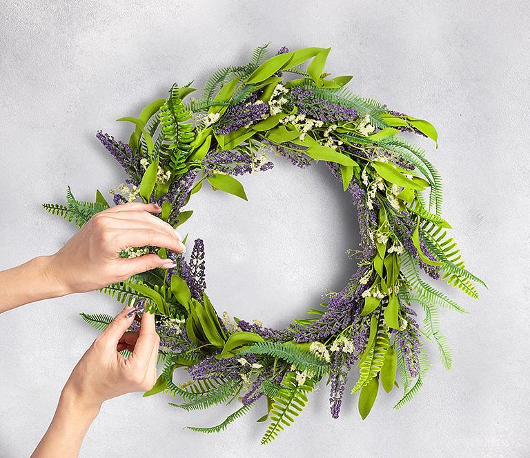 Lavender & Fern Wreath - Lemon And Lavender Toronto