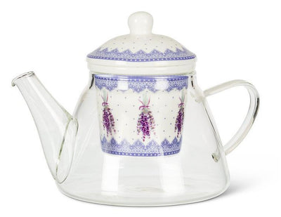 Lavender Teapot & Strainer. 3 Pieces - Lemon And Lavender Toronto