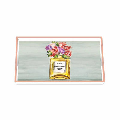 L'Eau des Fleurs Wood-Lacquered Tray - Lemon And Lavender Toronto