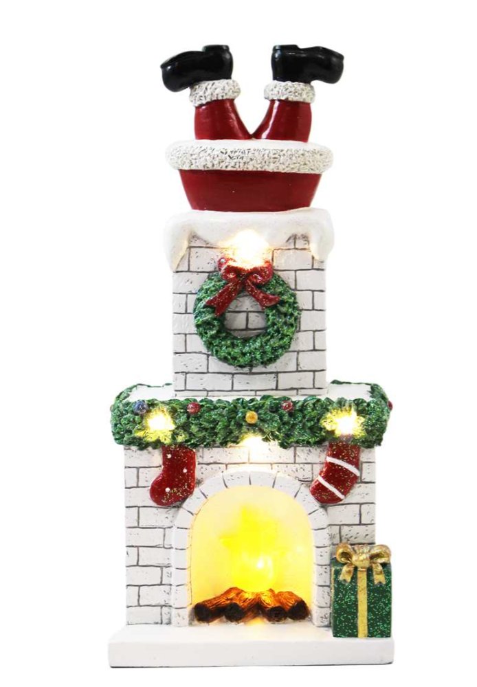 LED Santa stuck in a Chimney - Lemon And Lavender Toronto