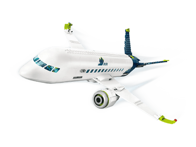 LEGO® Passenger Airplane - Lemon And Lavender Toronto