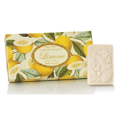 Lemon Italian Soaps - Set of 3 - Lemon And Lavender Toronto