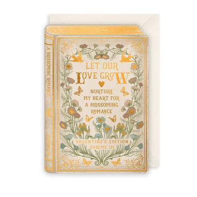 Let Our Love Grow Valentine Storybook Card - Lemon And Lavender Toronto