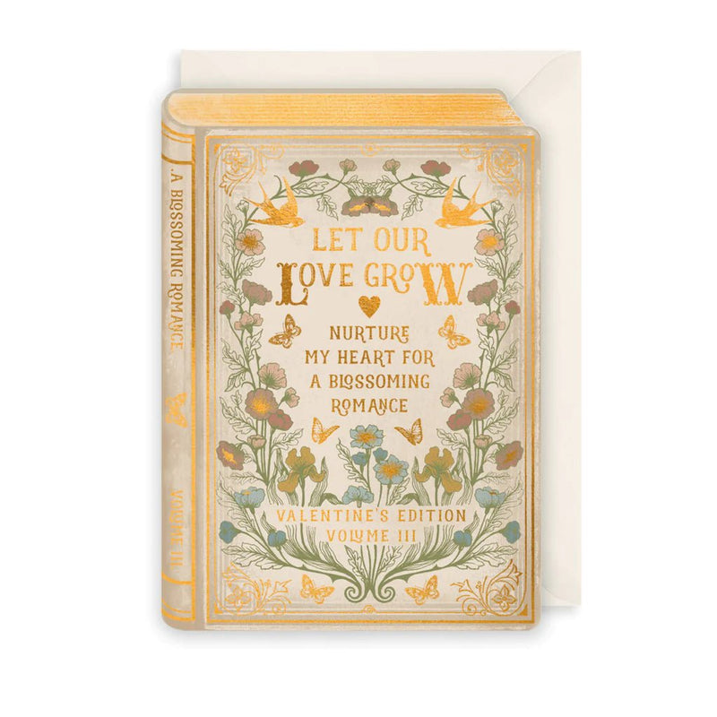 Let Our Love Grow Valentine Storybook Card - Lemon And Lavender Toronto